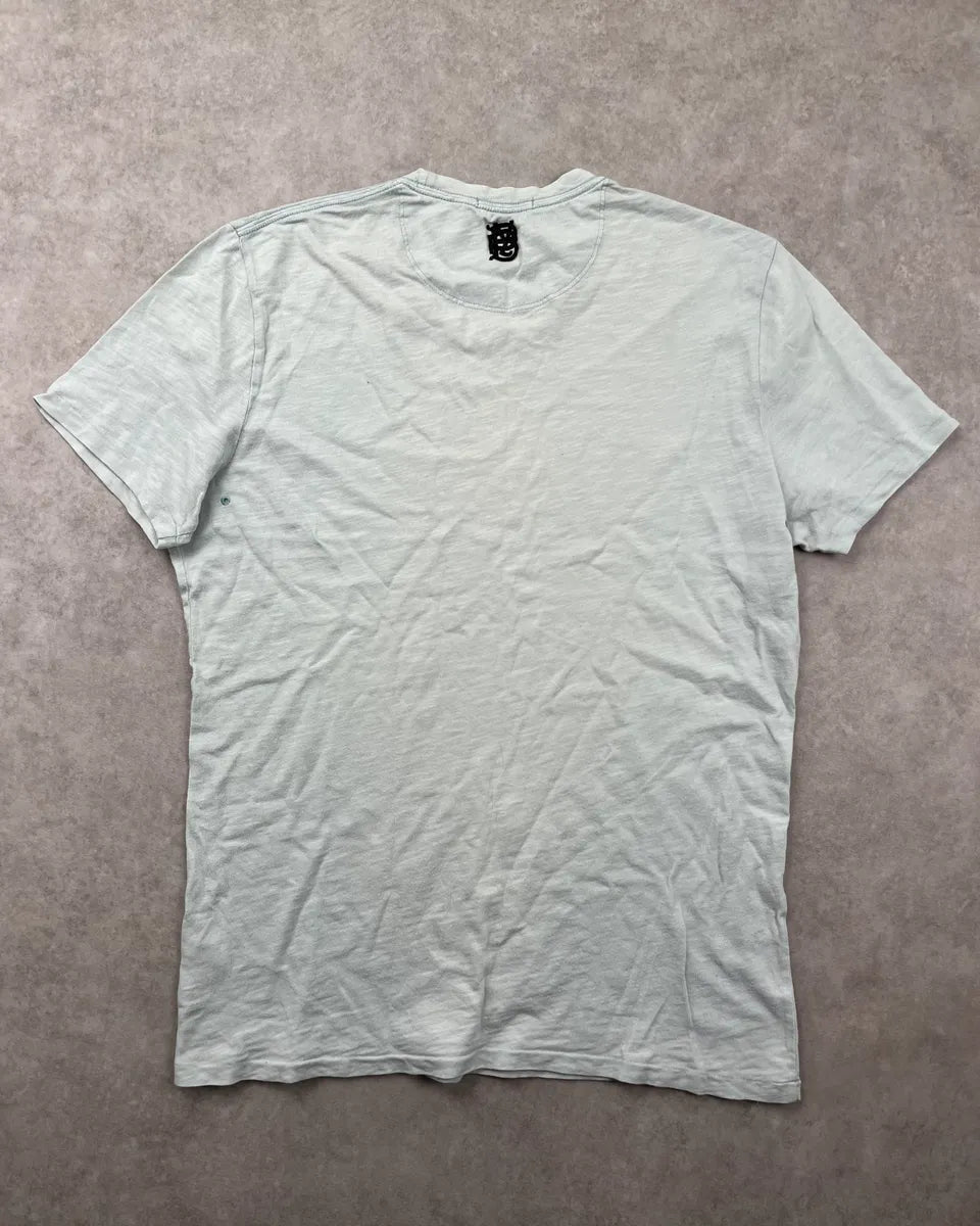 Burberry Brit Light Blue Mint Cotton Explorer Graphic T-Shirt nOwImdt 1
