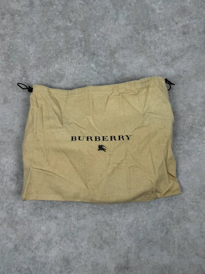 2000s Burberry Brown Leather Handle Bag ACaqDrf 9