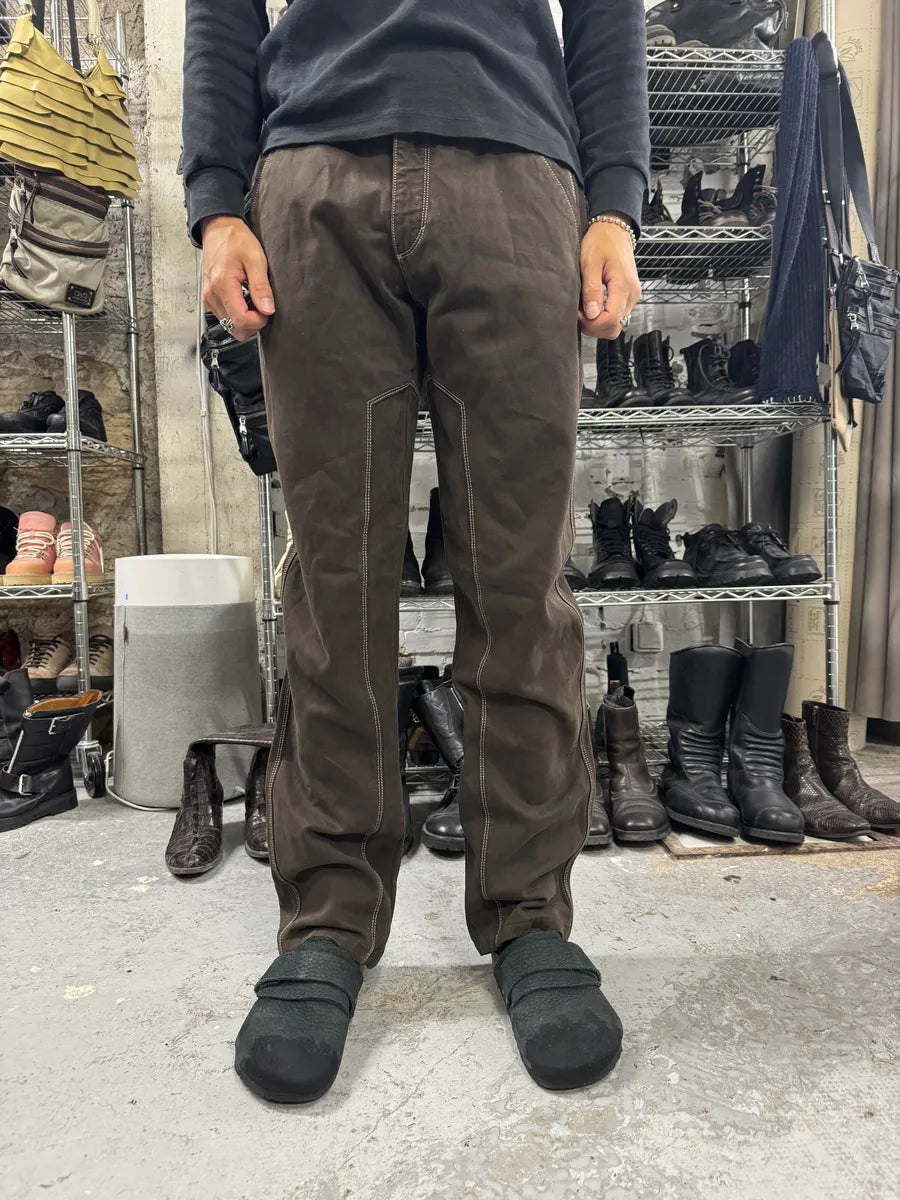 2000s Burberry Brown Signature Regular Pants GCYJCfV 2