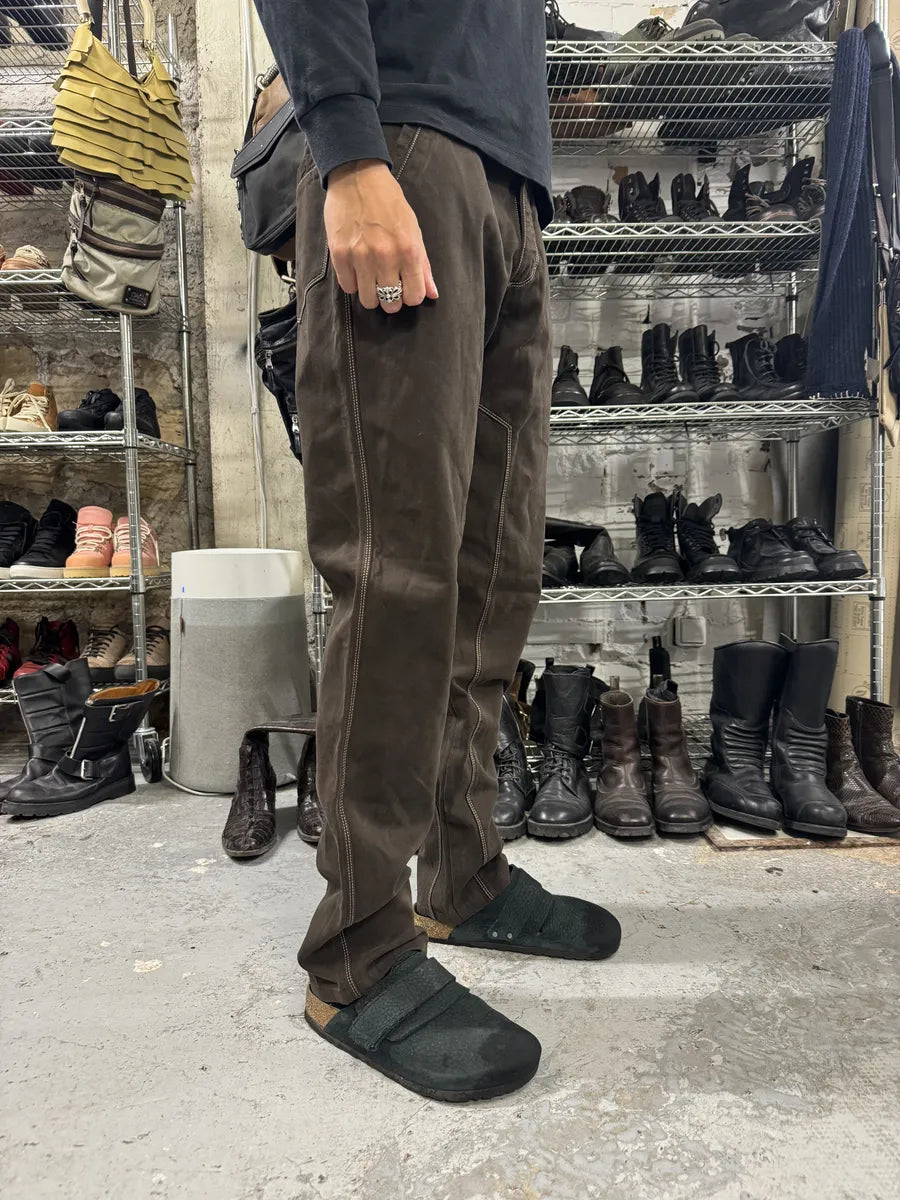 2000s Burberry Brown Signature Regular Pants GCYJCfV 3