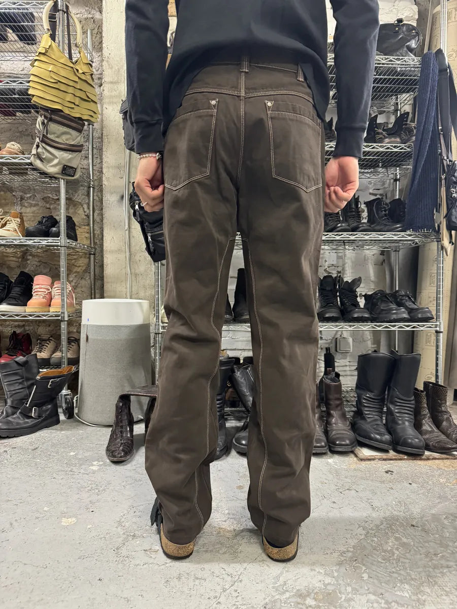 2000s Burberry Brown Signature Regular Pants GCYJCfV 4