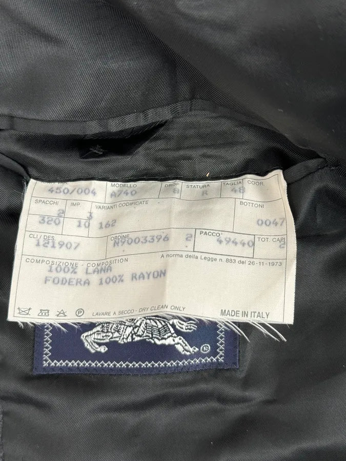 1990s Burberry Grey Wool Blazer Jacket LIJyyjr 11
