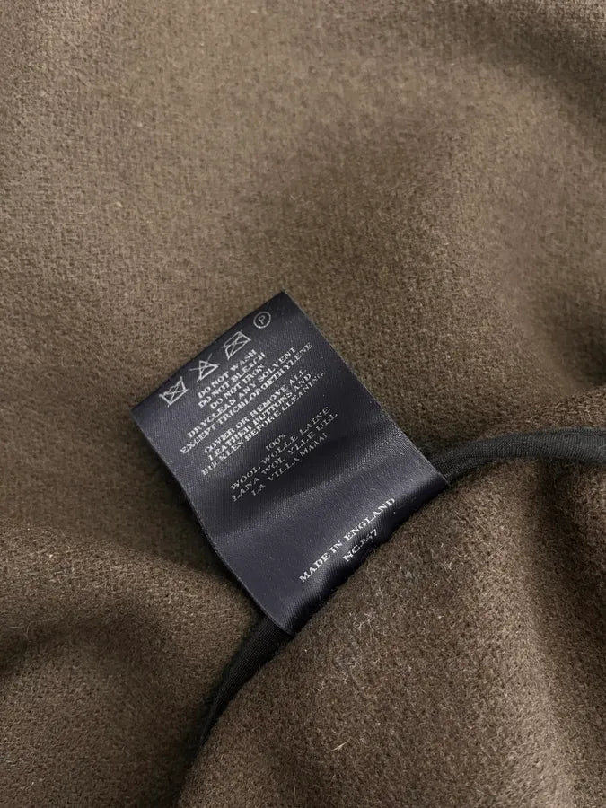 2000s Burberry Khaki Hooded Wool Jacket PArBTbQ 11