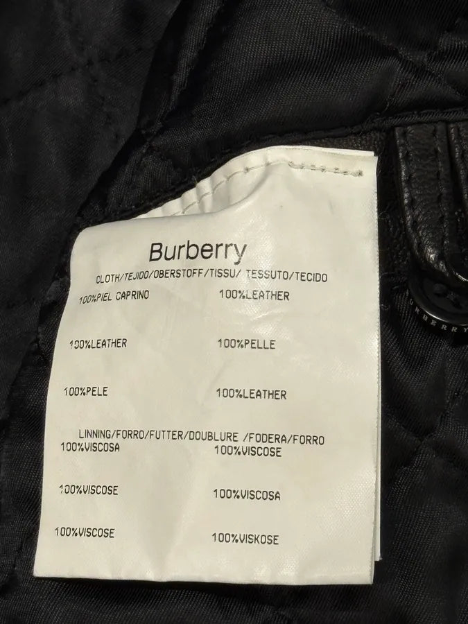 2000s Burberry London Black Premium Leather Jacket NKJIkIR 7