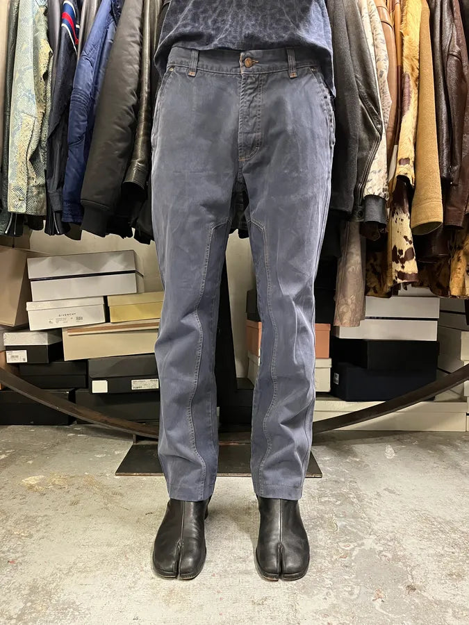 2000s Burberry Navy Light Worker Pants qzkmWuP 0