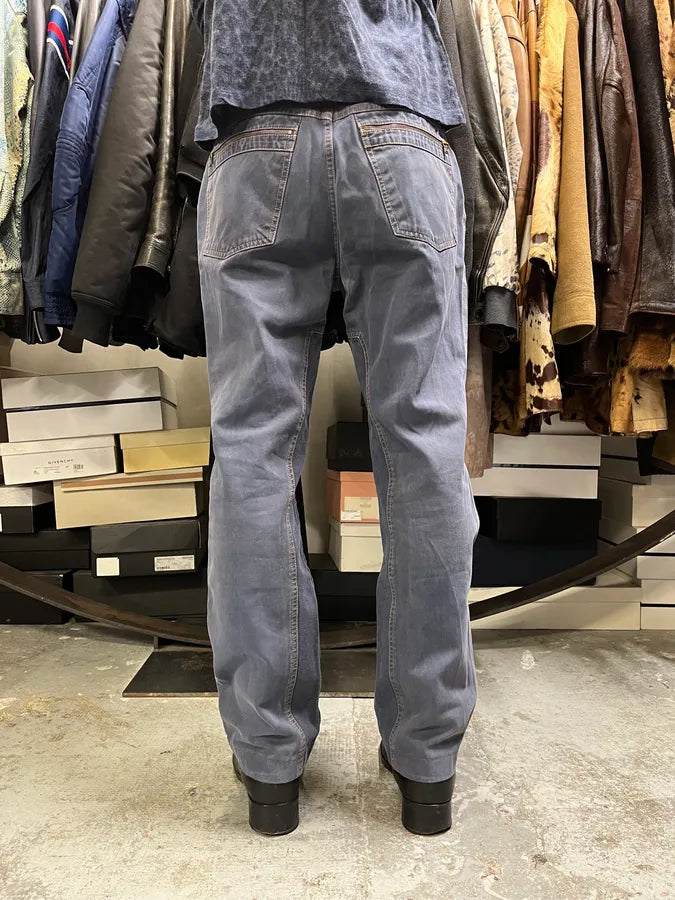 2000s Burberry Navy Light Worker Pants qzkmWuP 3