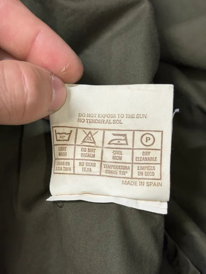 2000s Burberry Olive Green Buttoned Military Jacket HJhPKkE 10