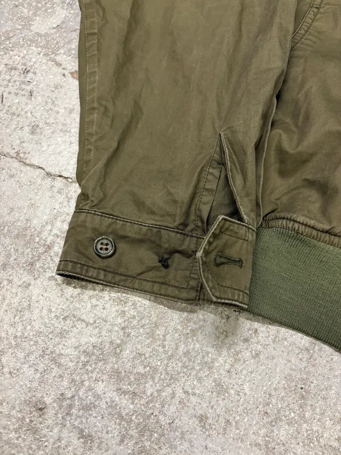 2000s Burberry Olive Green Buttoned Military Jacket HJhPKkE 6