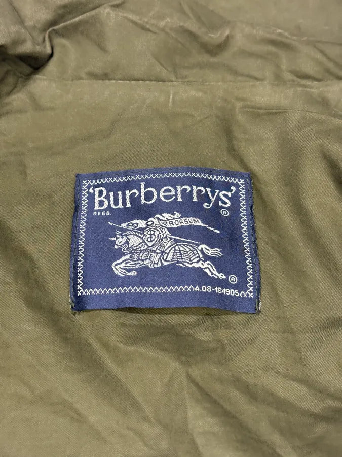 2000s Burberry Olive Green Buttoned Military Jacket HJhPKkE 7