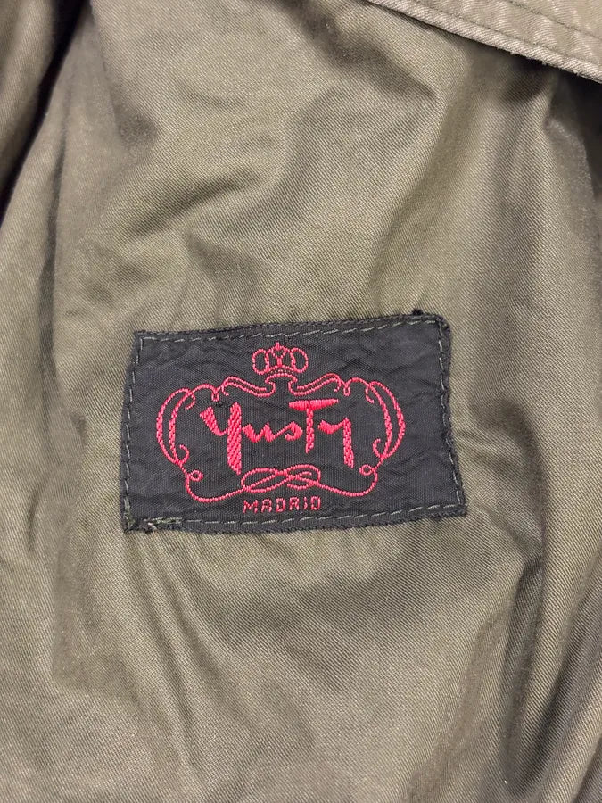 2000s Burberry Olive Green Buttoned Military Jacket HJhPKkE 8