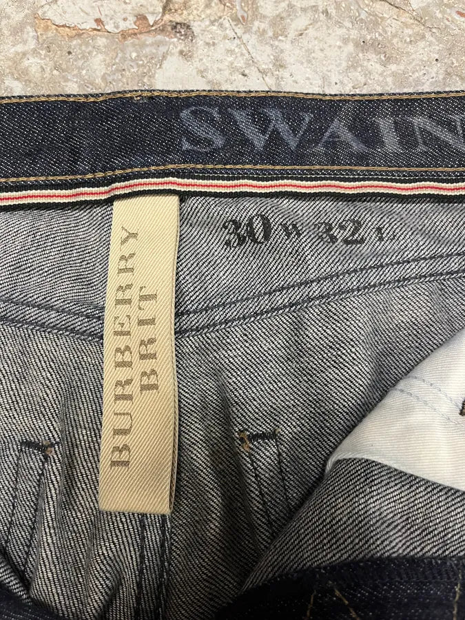 2000s Burberry Raw Denim Jeans (M/L) VwpKJbY 10