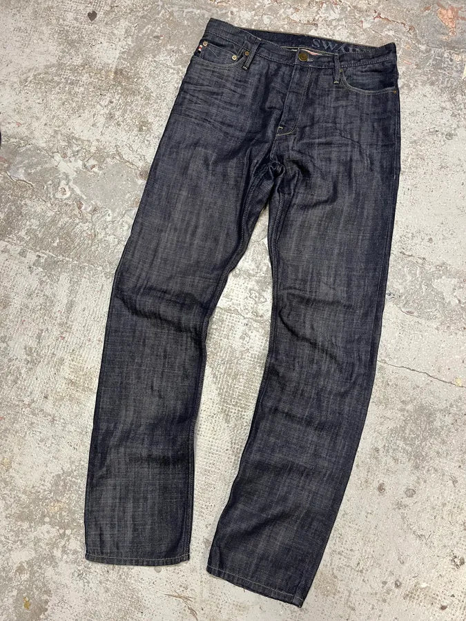 2000s Burberry Raw Denim Jeans VwpKJbY 4