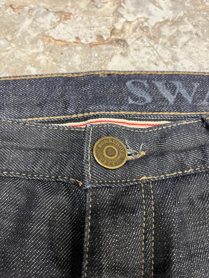 2000s Burberry Raw Denim Jeans VwpKJbY 7