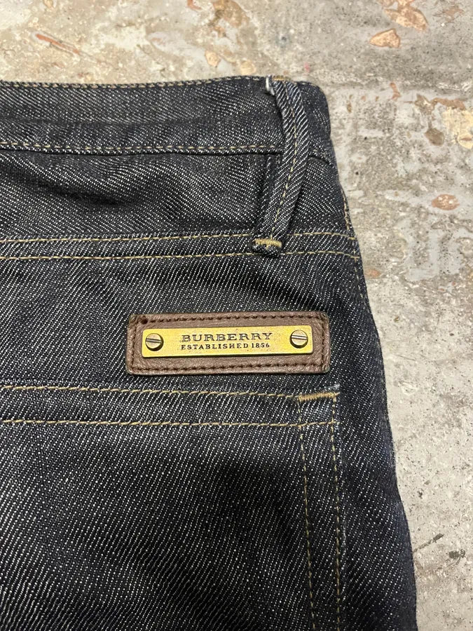 2000s Burberry Raw Denim Jeans VwpKJbY 9