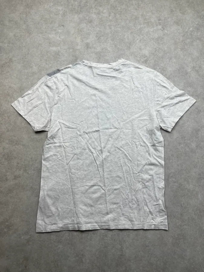 2000s Burberry White Check Striped T-Shirt sWuhvYU 4
