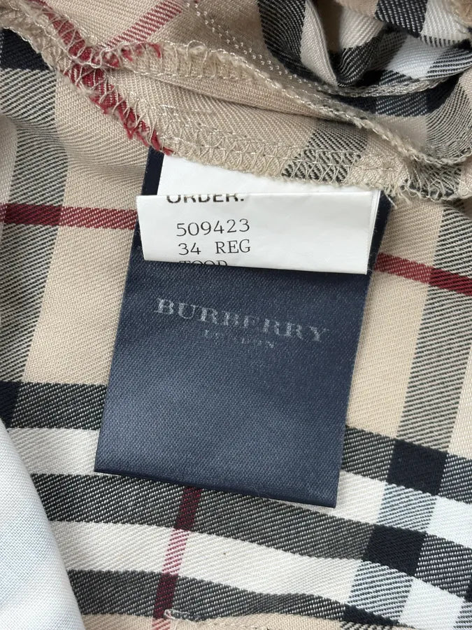 2000s Burburry Beige Signature Tartan Shorts QlTpCwt 9