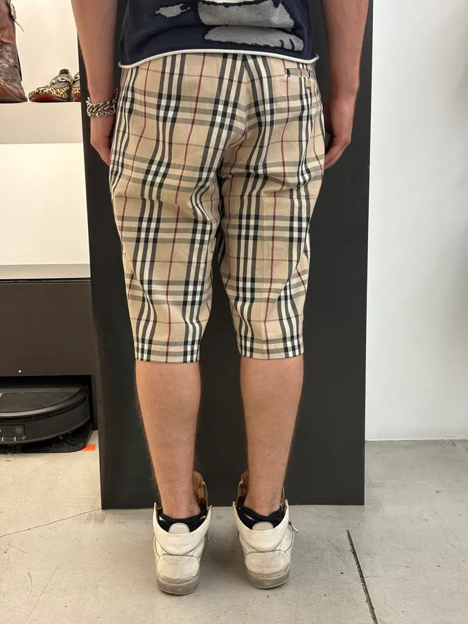 2000s Burburry Beige Signature Tartan Shorts QlTpCwt 3