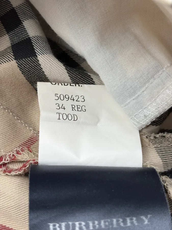 2000s Burburry Beige Signature Tartan Shorts QlTpCwt 10