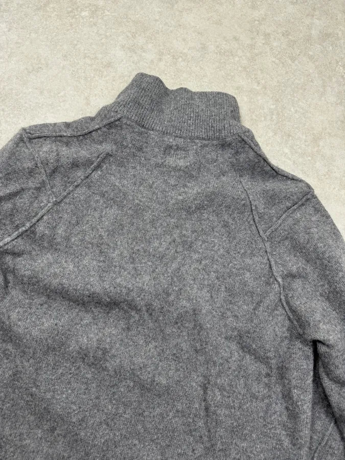 2010s C.P. Company Grey Wool Henley Sweater rpggYhL 7