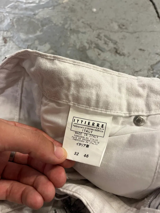 2000s Cavalli Abstract Orange White Flowers Pants (M) boVlhkp 12