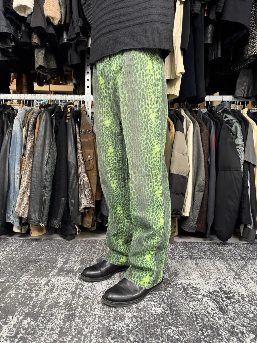 2000s Cavalli Acid Green Leopard Pants LtdNkfU 1
