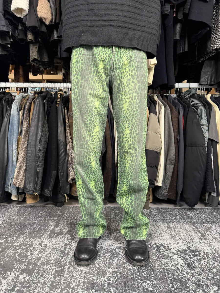 2000s Cavalli Acid Green Leopard Pants LtdNkfU 2