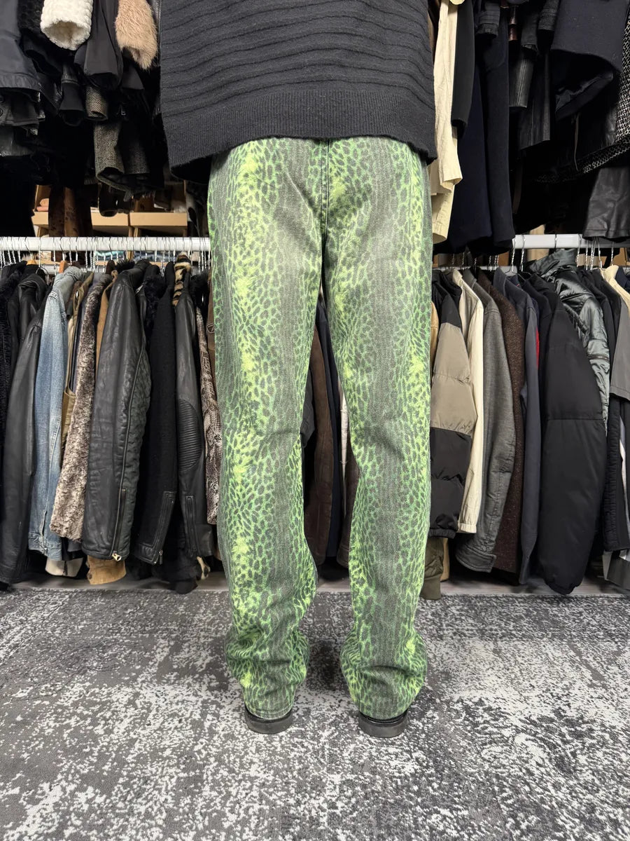2000s Cavalli Acid Green Leopard Pants LtdNkfU 3