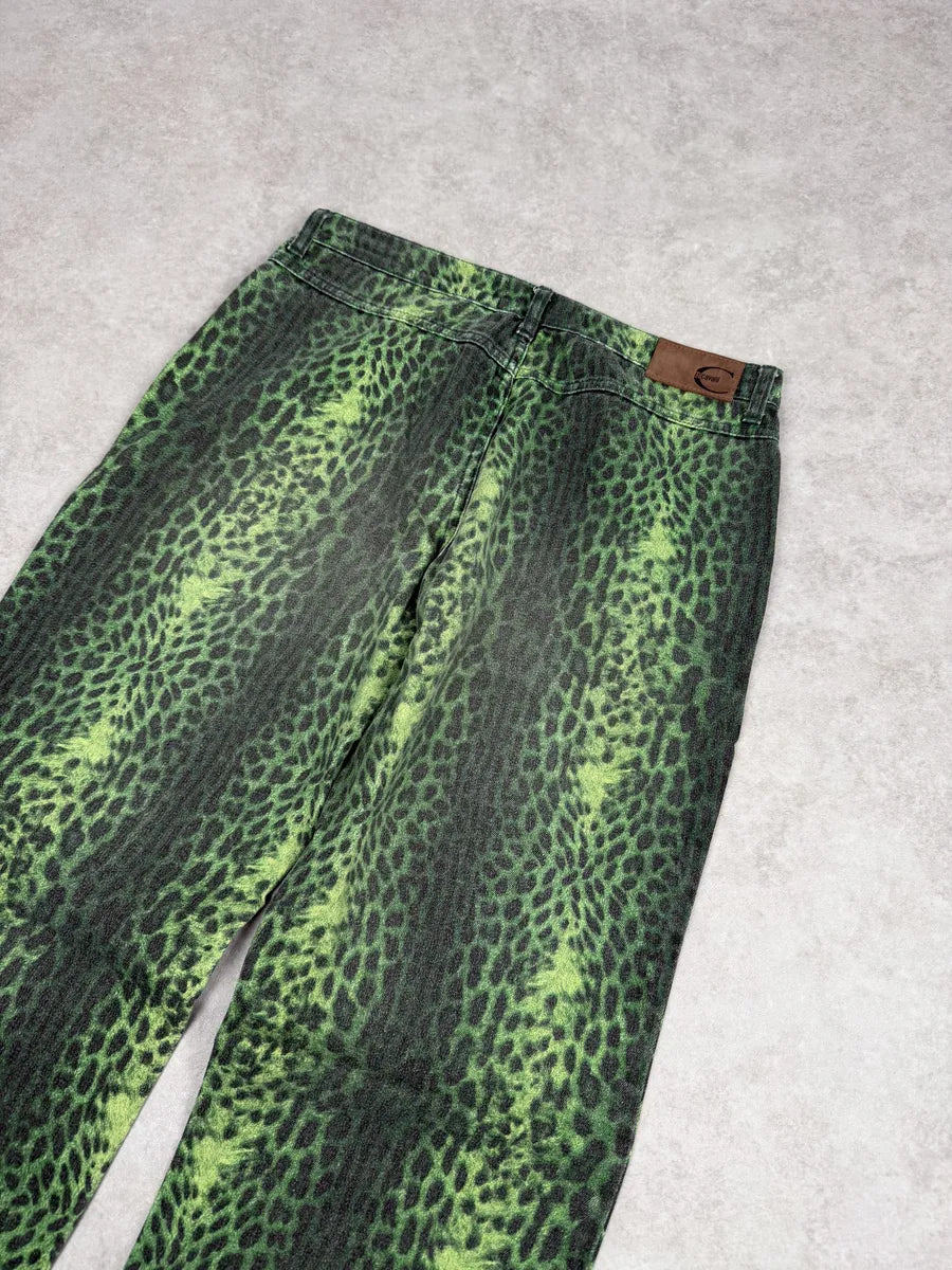 2000s Cavalli Acid Green Leopard Pants LtdNkfU 6
