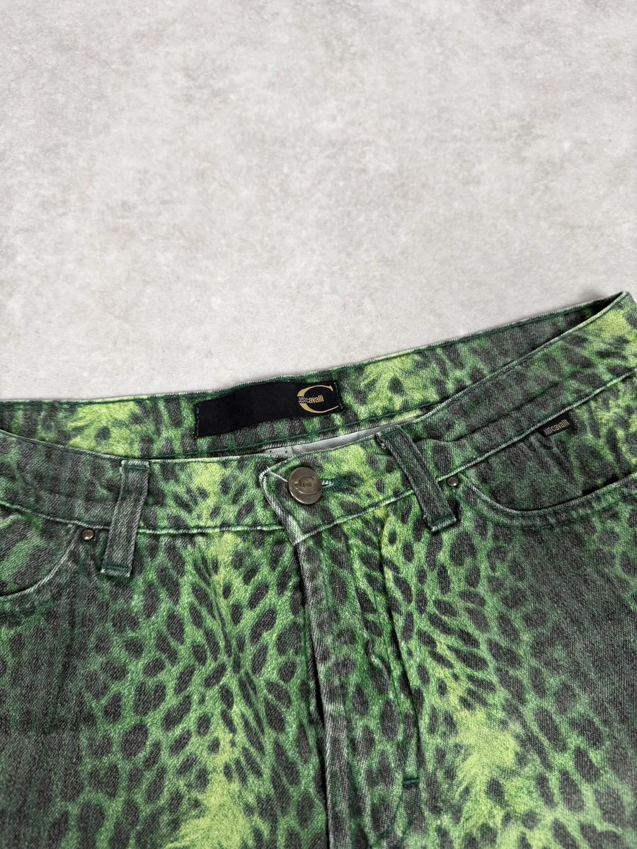 2000s Cavalli Acid Green Leopard Pants LtdNkfU 8