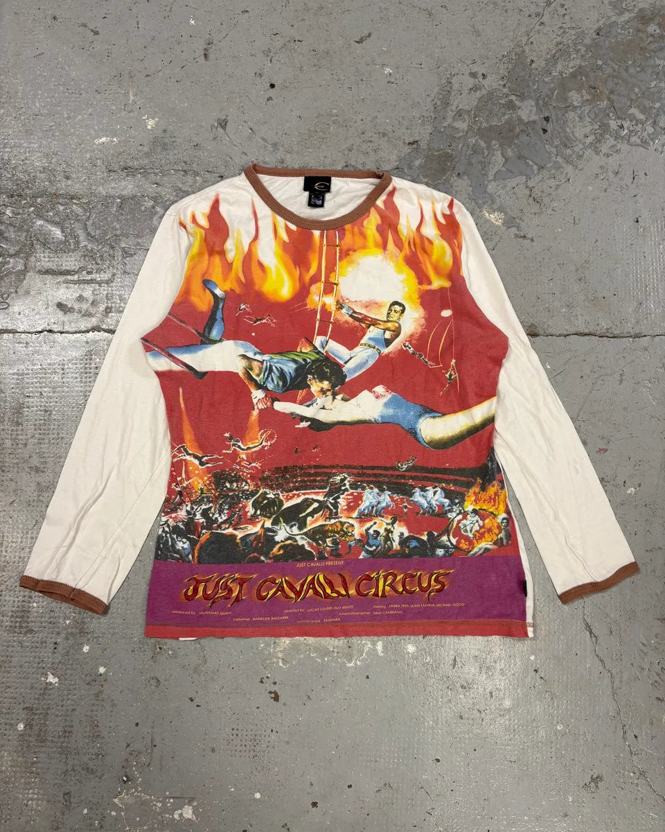 2000s Cavalli Action Man Orange Longsleeves (M) JhGfoxk 0