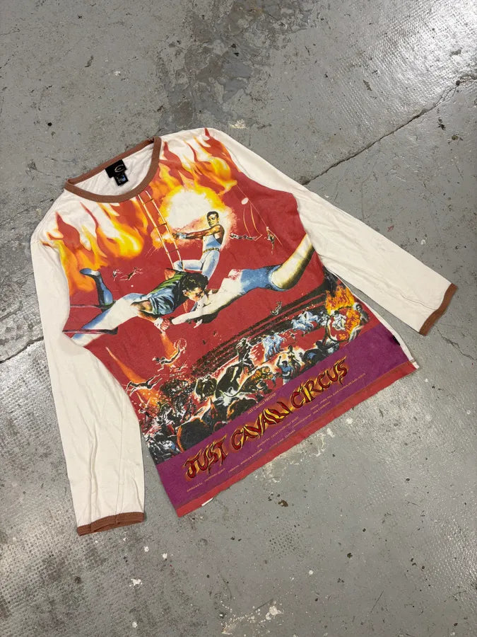 2000s Cavalli Action Man Orange Longsleeves (M) JhGfoxk 1