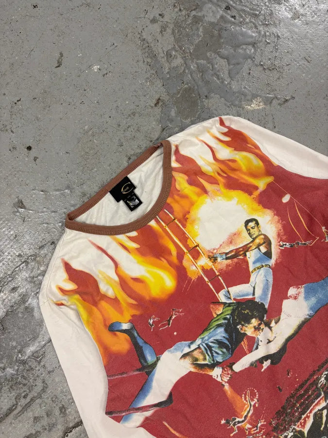 2000s Cavalli Action Man Orange Longsleeves (M) JhGfoxk 2