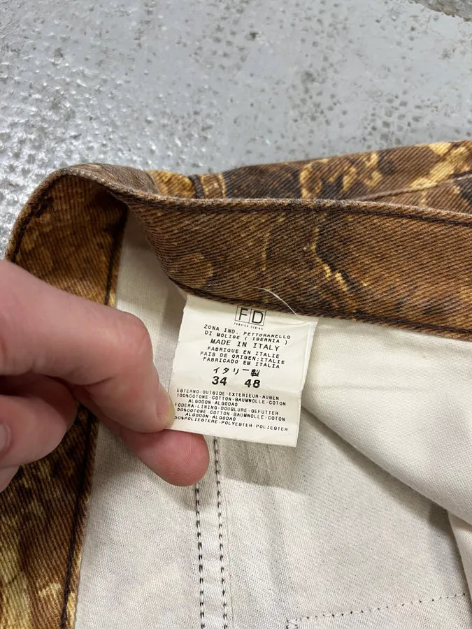 2000s Cavalli Anaconda Snake Effect Brown Pants fBLvtKS 11