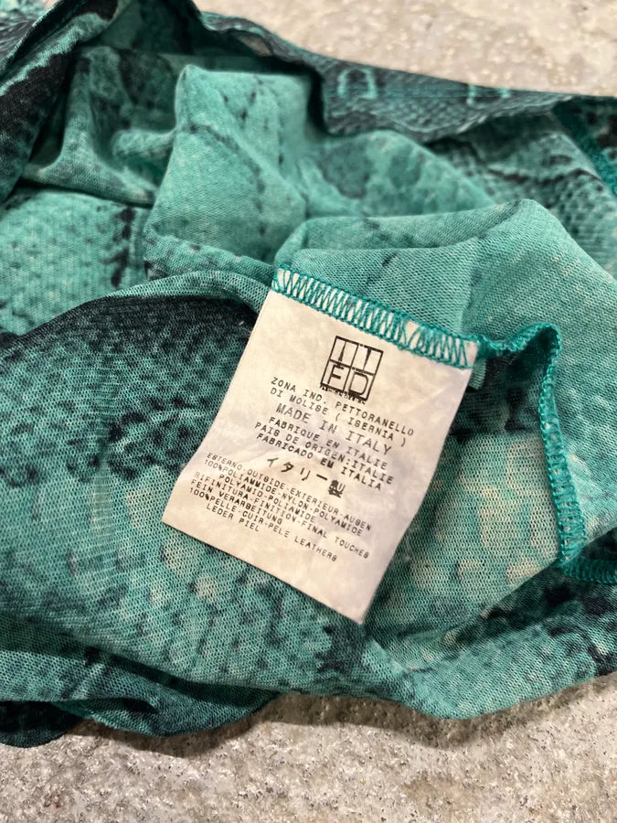 2000s Cavalli Anaconda Snake Green Longsleeves Top TkAoidT 7