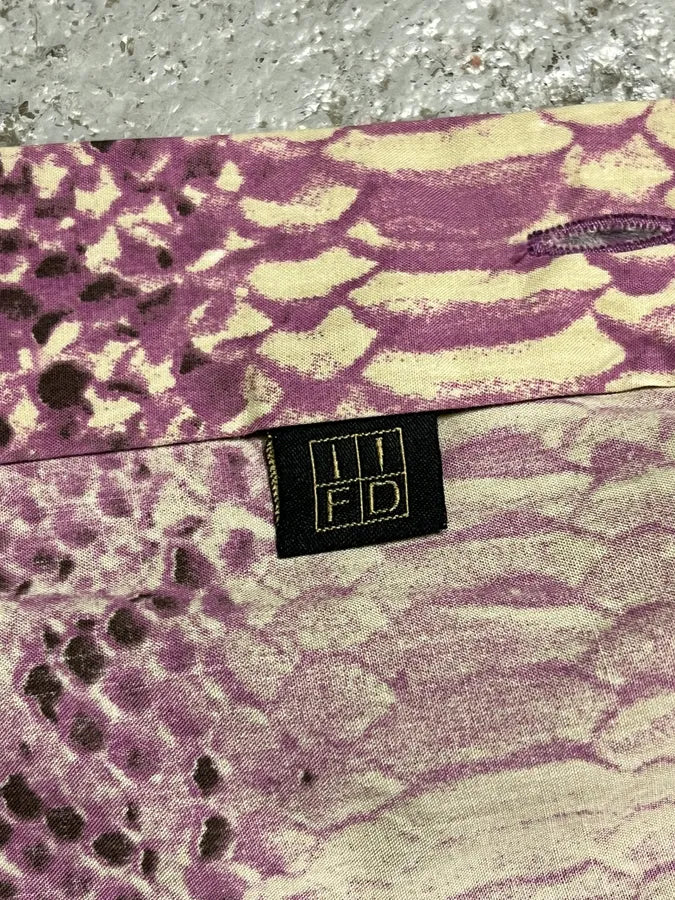 2000s Cavalli Anaconda Snake Purple Shirt ZfilSZX 10