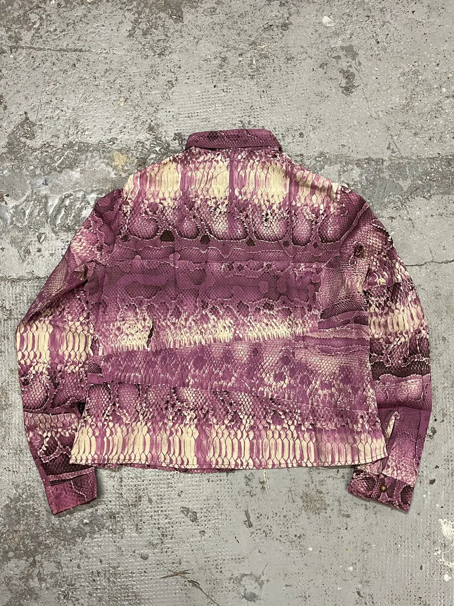 2000s Cavalli Anaconda Snake Purple Shirt ZfilSZX 5