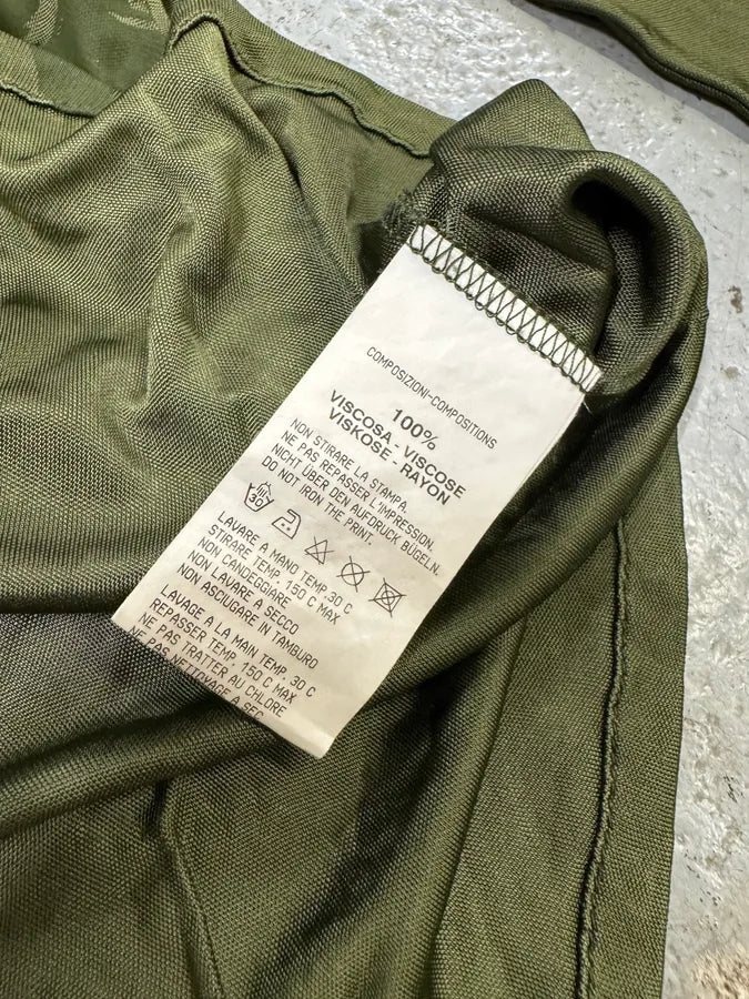 2000s Cavalli Angry Tiger Khaki Longsleeves (S) hnRuVvN 6