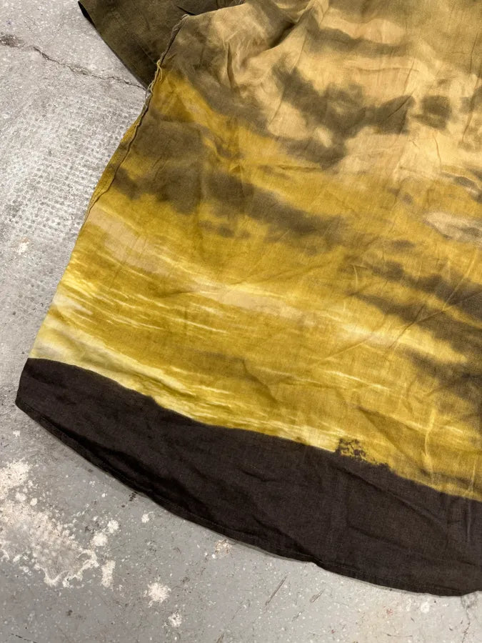 2000s Cavalli Apocalyptic Sunset Brown Faded Shirt (M) 5