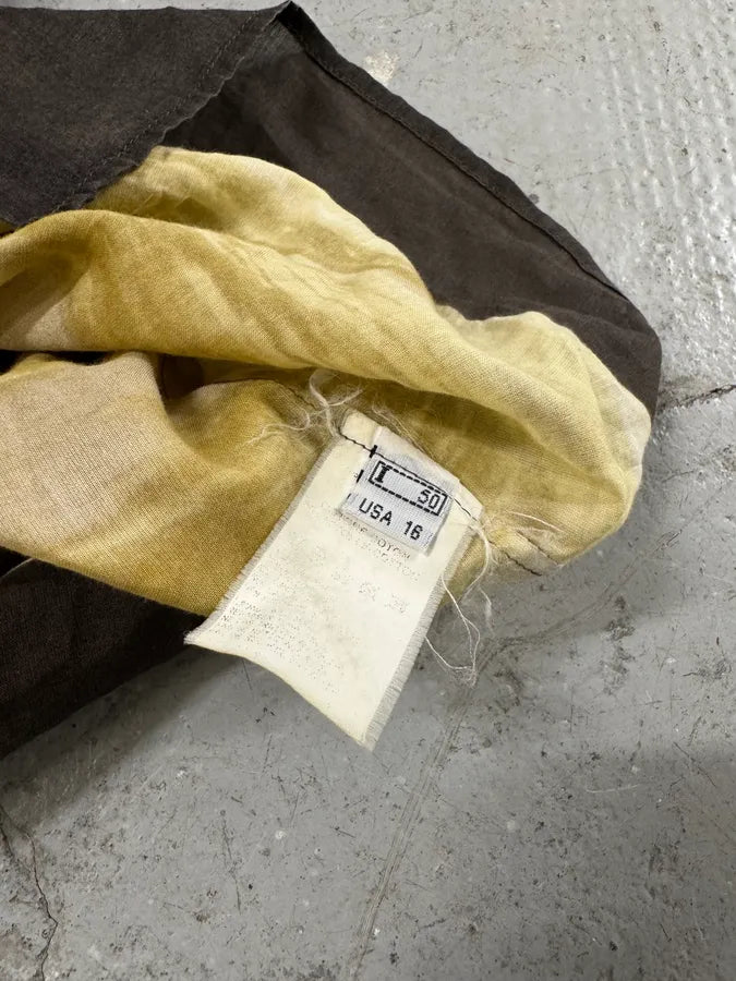 2000s Cavalli Apocalyptic Sunset Brown Faded Shirt (M) 7