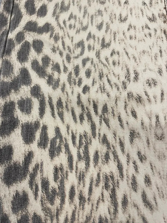 2000s Cavalli Aqua Leopard Print Savage Pants (S) 8