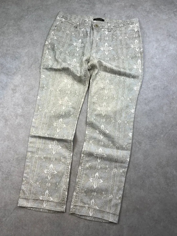 2000s Roberto Cavalli Arabic Mozaic Legend Pants EeUSmzM 4