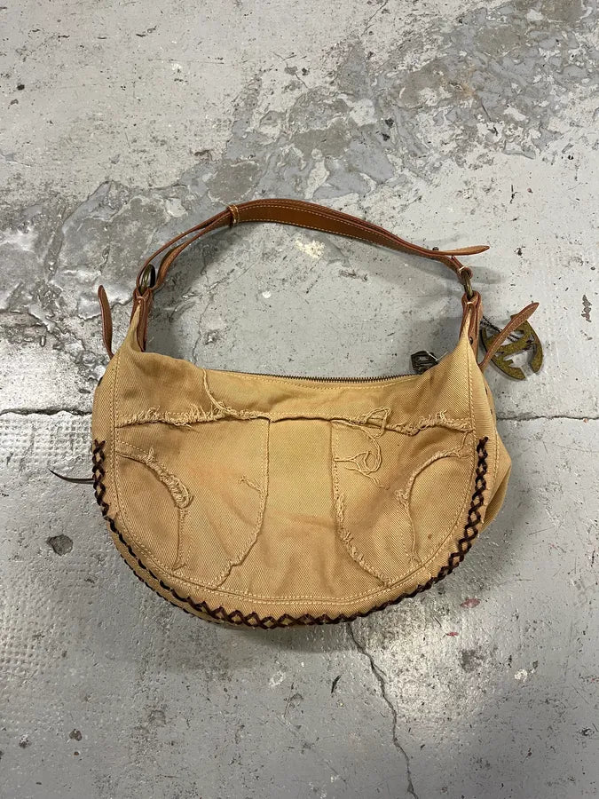 2000s Cavalli Artisal Embellished Beige Handle Bag (OS) aRtjYKo 1