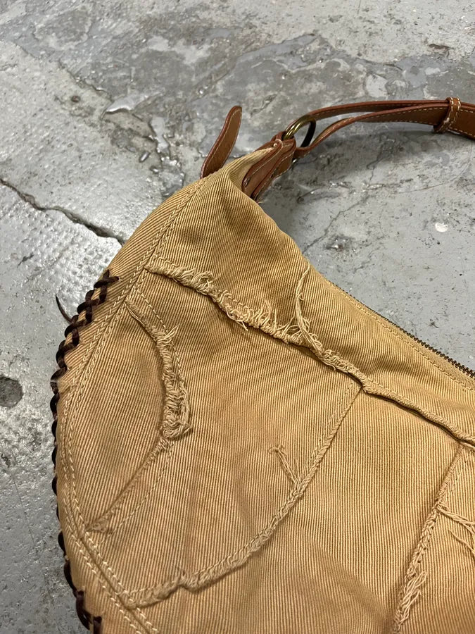 2000s Cavalli Artisal Embellished Beige Handle Bag (OS) aRtjYKo 6