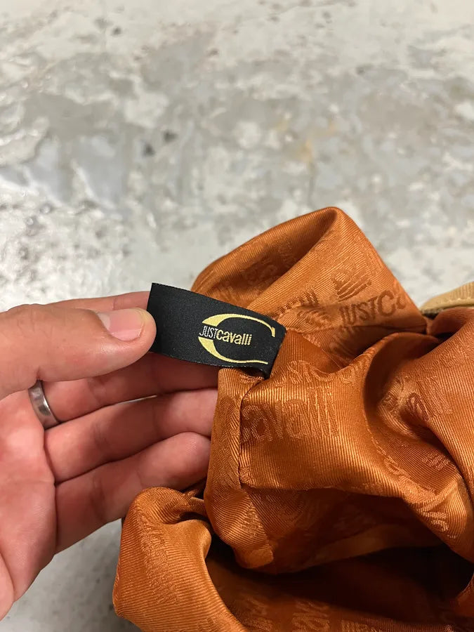 2000s Cavalli Artisal Embellished Beige Handle Bag (OS) aRtjYKo 8