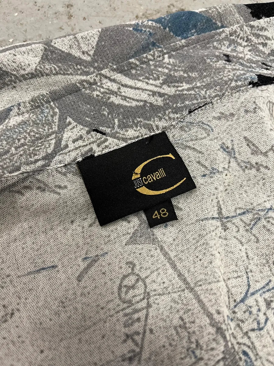 2000s Cavalli Artwork Drawing Shirt (S) 10