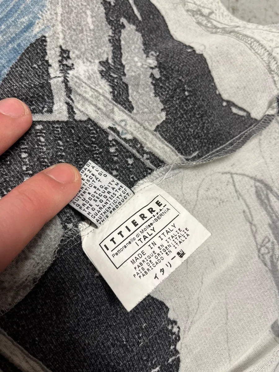 2000s Cavalli Artwork Drawing Shirt (S) 12