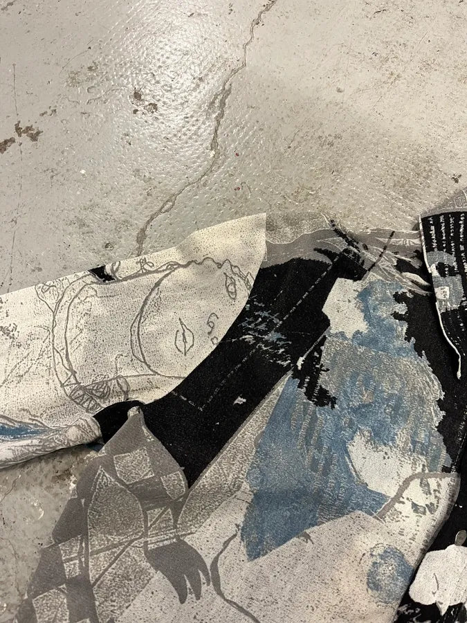 2000s Cavalli Artwork Drawing Shirt (S) 4