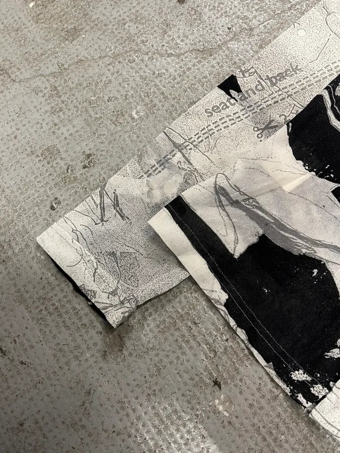 2000s Cavalli Artwork Drawing Shirt (S) 6