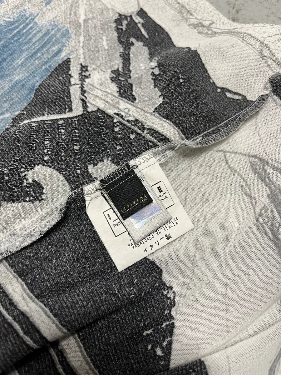 2000s Cavalli Artwork Drawing Shirt (S) 8