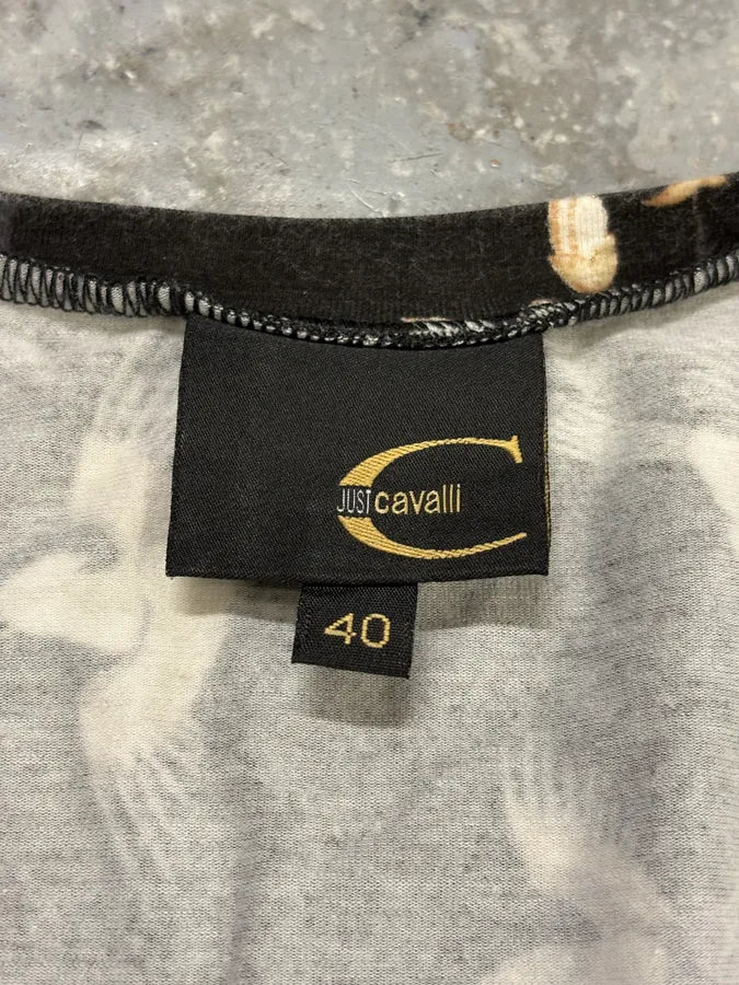 AW2003 Cavalli Asian Birds Black Longsleeves EqzsLBO 7